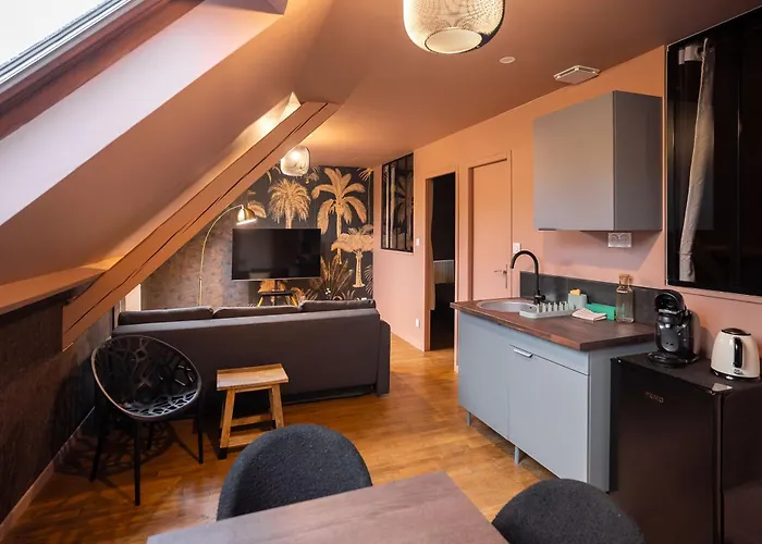 Appartement Escale Tropical Chic - Hypercentre St-quentin *