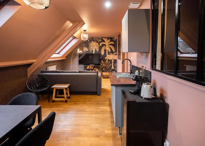 Appartement Escale Tropical Chic - Hypercentre St-quentin